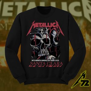 Metallica M72 World Tour 2025 Santa Clara Levis Stadium Enter Night Setlist Unisex All Over Print Sweatshirt 1 - Metbrick.com