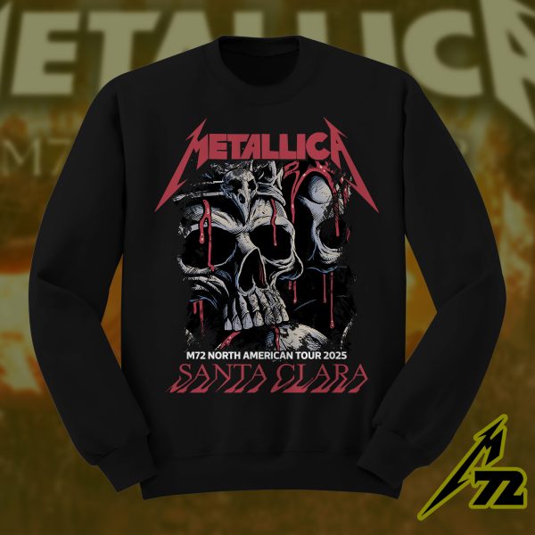 Metallica M72 World Tour 2025 Santa Clara Levi’s Stadium – “Enter Night” Setlist Unisex All Over Print Sweatshirt