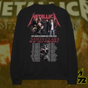 Metallica M72 World Tour 2025 Santa Clara Levis Stadium Enter Night Setlist Unisex All Over Print Sweatshirt 2 - Metbrick.com