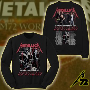 Metallica M72 World Tour 2025 Santa Clara Levi’s Stadium – “Enter Night” Setlist Unisex All Over Print Sweatshirt