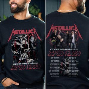 Metallica M72 World Tour 2025 Santa Clara Levis Stadium Enter Night Setlist Unisex All Over Print Sweatshirt 4 - Metbrick.com
