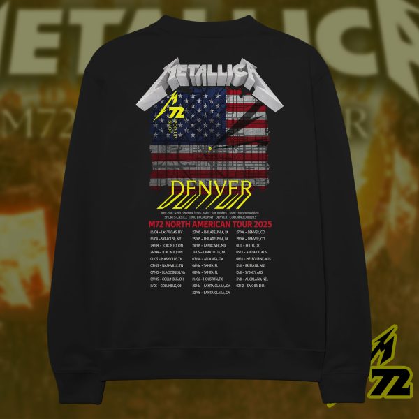 Metallica M72 World Tour Denver June 27 2025 – Empower Field “Whiplash & Puppets” Live Setlist Sweatshirt | AOP Unisex Crew