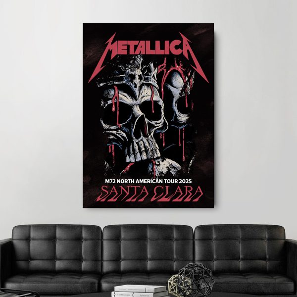 Metallica M72 World Tour – Levi’s Stadium Santa Clara 2025 Poster