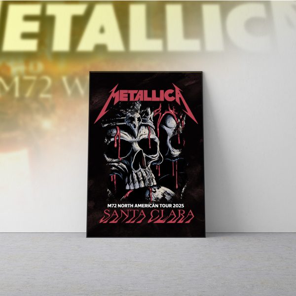 Metallica M72 World Tour – Levi’s Stadium Santa Clara 2025 Poster