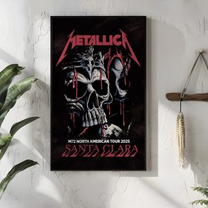 Metallica M72 World Tour Levi S Stadium Santa Clara 2025 Poster 4 - Metbrick.com