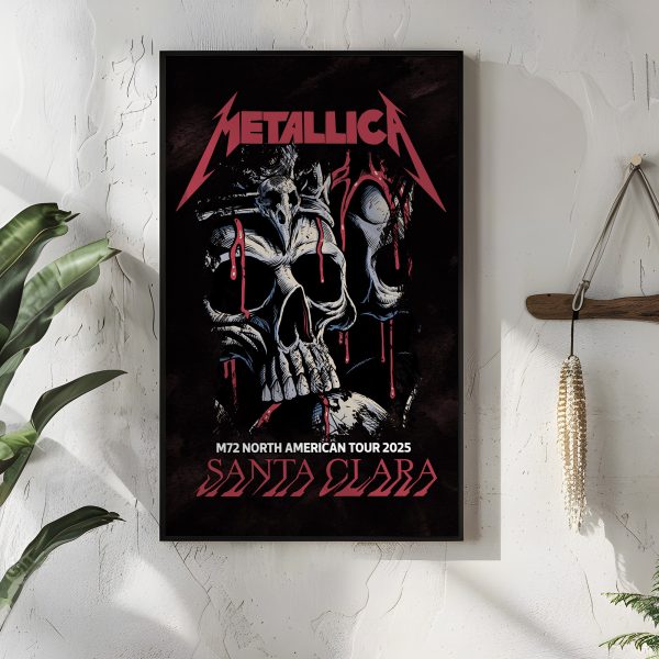 Metallica M72 World Tour – Levi’s Stadium Santa Clara 2025 Poster