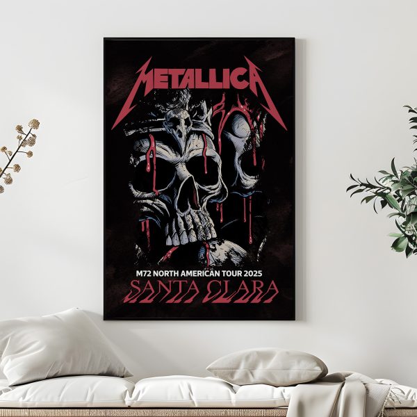 Metallica M72 World Tour – Levi’s Stadium Santa Clara 2025 Poster