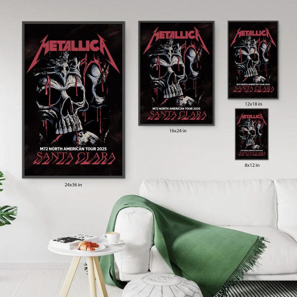 Metallica M72 World Tour – Levi’s Stadium Santa Clara 2025 Poster