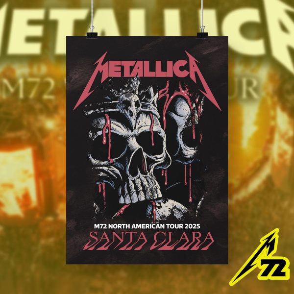 Metallica M72 World Tour – Levi’s Stadium Santa Clara 2025 Poster