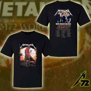 Metallica M72 World Tour 2D T-Shirt June 14 2025 NRG Stadium Houston Concert Night