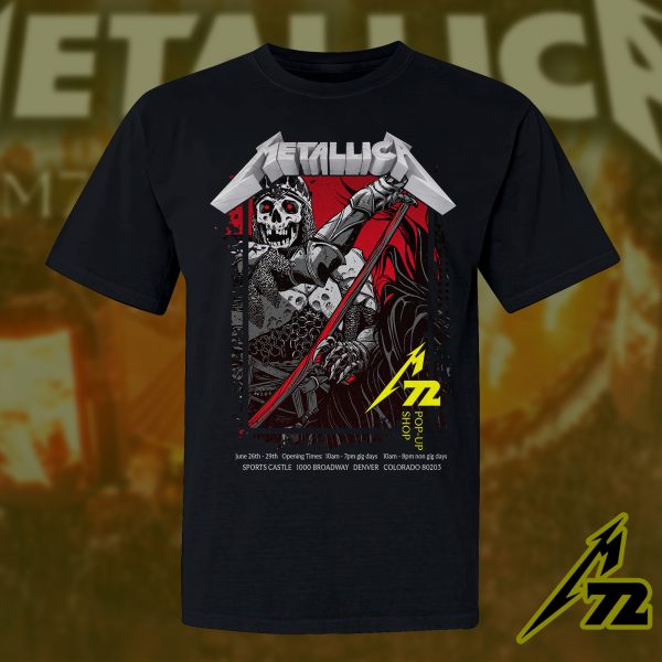 Metallica M72 World Tour Tee – June 27 2025 at Empower Field Denver | Unisex T-Shirt Featuring Full Night 1 Setlist
