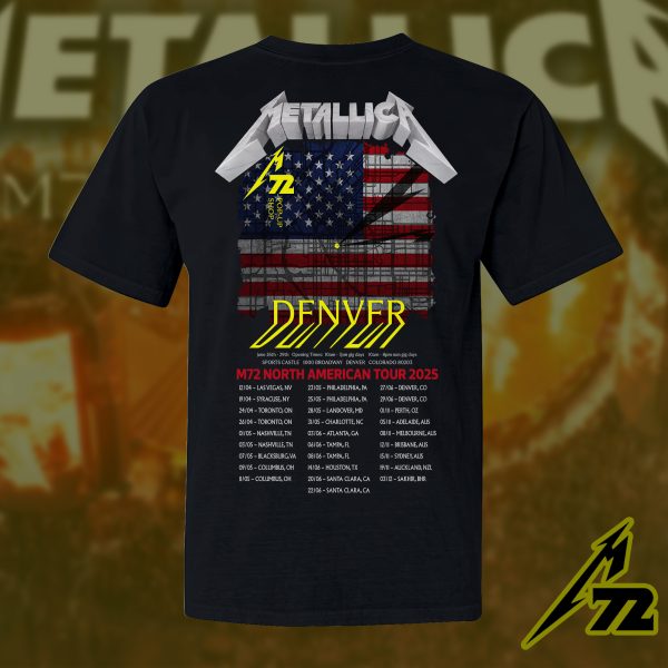 Metallica M72 World Tour Tee – June 27 2025 at Empower Field Denver | Unisex T-Shirt Featuring Full Night 1 Setlist