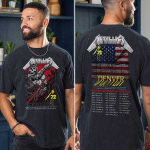 Metallica M72 World Tour Tee June 27 2025 At Empower Field Denver Unisex T Shirt Featuring Full Night 1 Setlist 3 - Metbrick.com