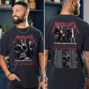Metallica M72 World Tour Tee Santa Clara June 20 2025 At Levis Stadium Unisex T Shirt Featuring Live Setlist Print 3 - Metbrick.com