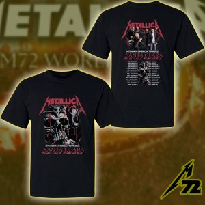 Metallica M72 World Tour Tee Santa Clara June 20 2025 at Levi’s Stadium 2D Unisex T-Shirt Featuring Live Setlist Print