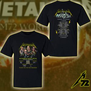 Vintage Metallica 44th Anniversary T-Shirt 1981-2025 “Thank You For The Memories” Unisex Band Tee, Rock Fan Gift