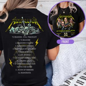Vintage Metallica 44th Anniversary T Shirt 1981 2025 Thank You For The Memories Unisex Band Tee Rock Fan Gift 4 - Metbrick.com