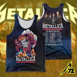 Metallica AOP Tank Top – Lane Stadium May 7 2025 – Demon Artwork All Over – Pantera Support Show