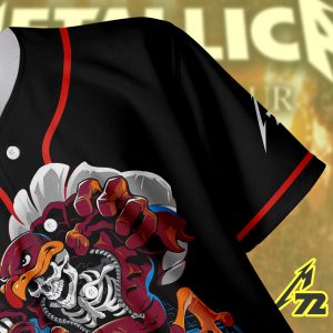 Metallica Baseball Jersey M72 Tour Lane Stadium 2025 Virginia Tech Edition Enter Sandman Game Night 3 - Metbrick.com