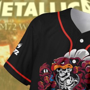 Metallica Baseball Jersey M72 Tour Lane Stadium 2025 Virginia Tech Edition Enter Sandman Game Night 4 - Metbrick.com