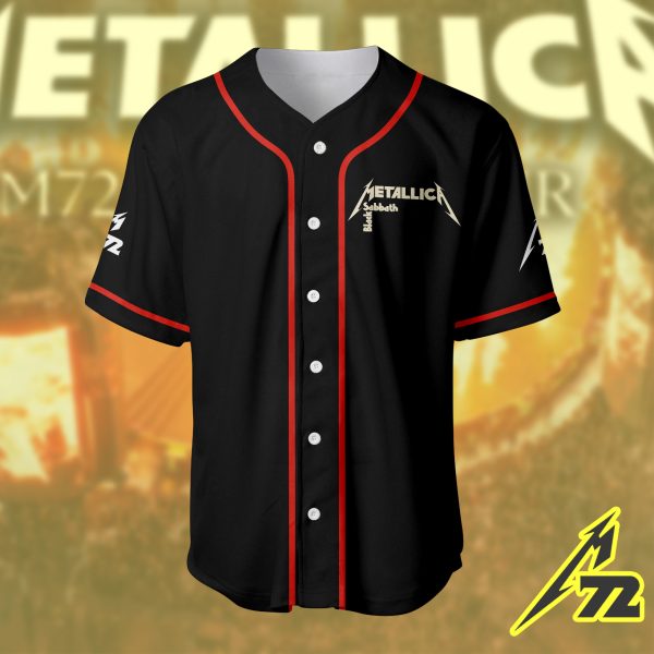 Metallica July 5 2025 Birmingham Final Show Baseball Jersey Villa Park Sabbath x Metallica Collector’s Edition