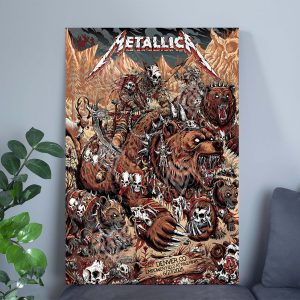 Metallica M72 World Tour Poster June 27 2025 Denver Empower Field Night 1 Setlist Wild Warrior Canvas Wall Art By F4d Studios 1 - Metbrick.com