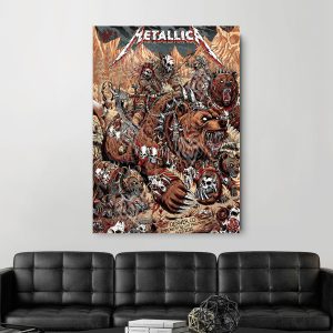Metallica M72 World Tour Poster June 27 2025 Denver Empower Field Night 1 Setlist Wild Warrior Canvas Wall Art By F4d Studios 2 - Metbrick.com
