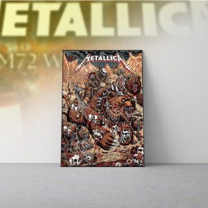 Metallica M72 World Tour Poster June 27 2025 Denver Empower Field Night 1 Setlist Wild Warrior Canvas Wall Art By F4d Studios 3 - Metbrick.com