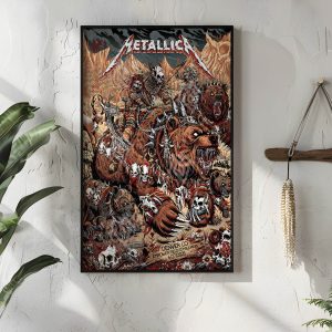 Metallica M72 World Tour Poster June 27 2025 Denver Empower Field Night 1 Setlist Wild Warrior Canvas Wall Art By F4d Studios 4 - Metbrick.com
