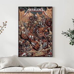 Metallica M72 World Tour Poster June 27 2025 Denver Empower Field Night 1 Setlist Wild Warrior Canvas Wall Art By F4d Studios 5 - Metbrick.com