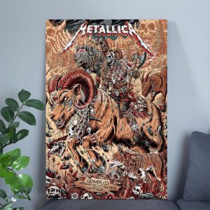 Metallica M72 World Tour Poster – June 29 2025 Denver Empower Field Night 2 | “No Repeat Weekend” Warrior Canvas Wall Art