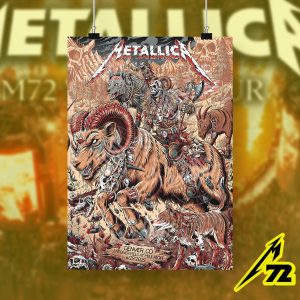 Metallica M72 World Tour Poster – June 29 2025 Denver Empower Field Night 2 | “No Repeat Weekend” Warrior Canvas Wall Art