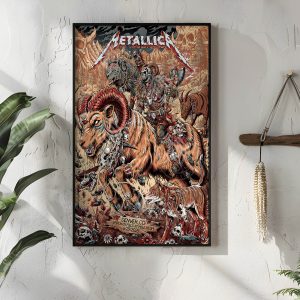 Metallica M72 World Tour Poster June 29 2025 Denver Empower Field Night 2 No Repeat Weekend Warrior Canvas Wall Art 4 - Metbrick.com