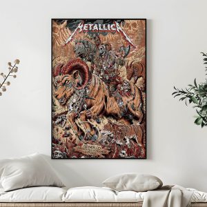 Metallica M72 World Tour Poster June 29 2025 Denver Empower Field Night 2 No Repeat Weekend Warrior Canvas Wall Art 5 - Metbrick.com