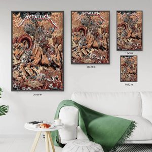 Metallica M72 World Tour Poster June 29 2025 Denver Empower Field Night 2 No Repeat Weekend Warrior Canvas Wall Art 6 - Metbrick.com