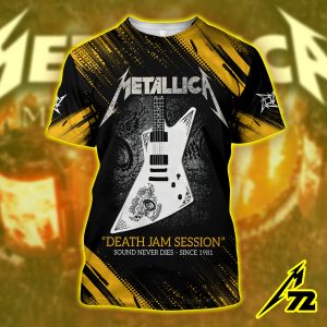 Metallica Death Jam Session 3d T Shirt Tuning Up Hell Edition Since 1981 1 - Metbrick.com