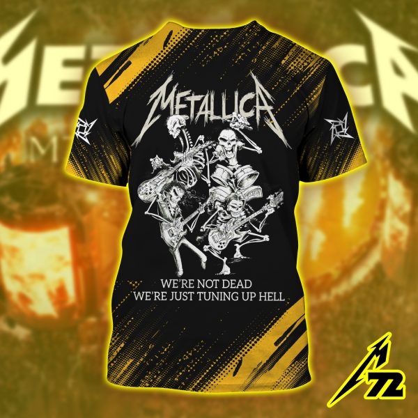 Metallica Death Jam Session 3D T-Shirt – Tuning Up Hell Edition Since 1981