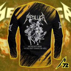 Metallica Death Jam Session Long Sleeve Shirt Tuning Up Hell Edition Since 1981 2 - Metbrick.com
