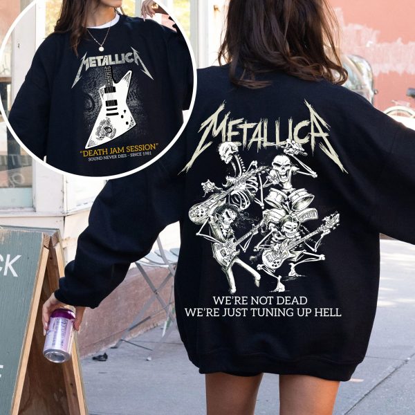 Metallica Death Jam Session Sweatshirt – We’re Just Tuning Up Hell Since 1981