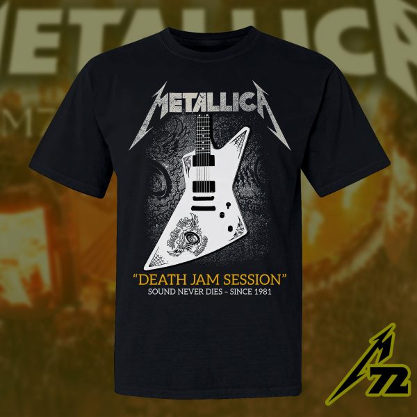 Metallica Death Jam Session T-Shirt – Sound Never Dies Since 1981