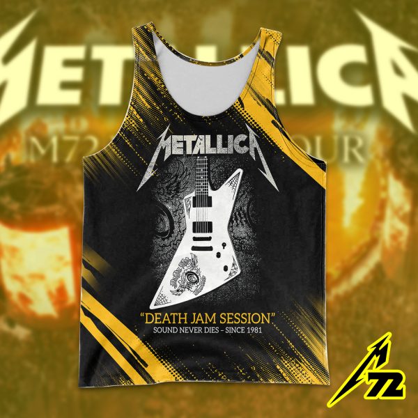Metallica Death Jam Session Tank Top – Sound Never Dies Since 1981