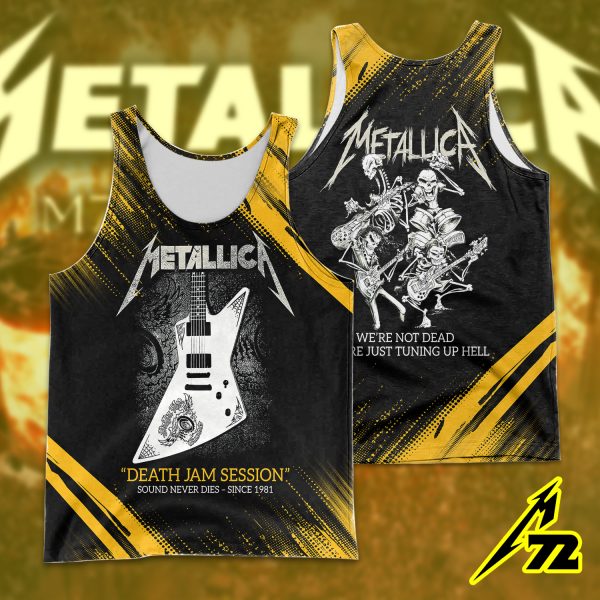 Metallica Death Jam Session Tank Top – Sound Never Dies Since 1981