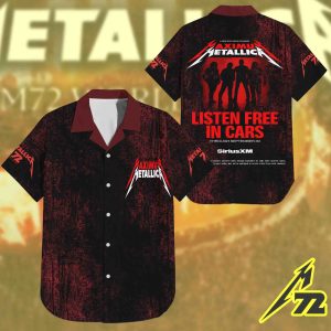 Metallica Hawaiian Shirt – SiriusXM Listen Free In Cars AOP Design