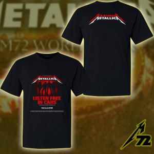 Maximum Metallica SiriusXM Listen Free In Cars T-Shirt Through September 30