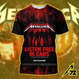 Metallica Aop Unisex T Shirt Celebrate Siriusxm Free Listening In Cars Through Sept 30 1 - Metbrick.com