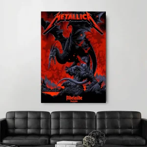 Metallica Adelaide Oval 2025 Concert Poster Artwork As A Durable Nov 05 2 - Metbrick.com