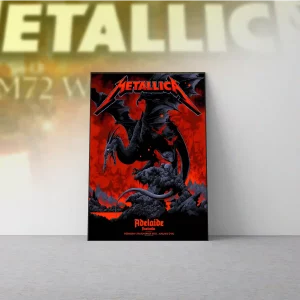 Metallica Adelaide Oval 2025 Concert Poster Artwork As A Durable Nov 05 3 - Metbrick.com