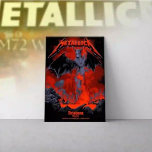Metallica M72 Brisbane Australia 2025 Canvas Poster Ken Taylor Tour Art Print Suncorp Stadium Nov 12 Img4 - Metbrick.com