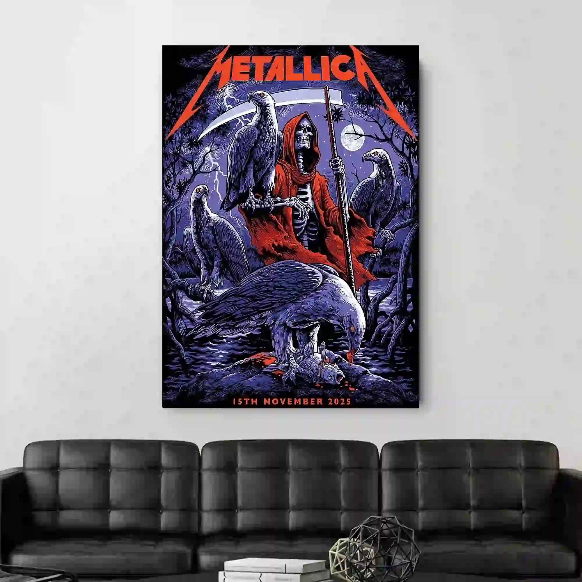 Metallica M72 Sydney Concert Poster Canvas – Accor Stadium (Nov 15, 2025) by Elia Sabet Metallica M72 Sydney Concert Poster Canvas – Accor Stadium (Nov 15, 2025) by Elia Sabet