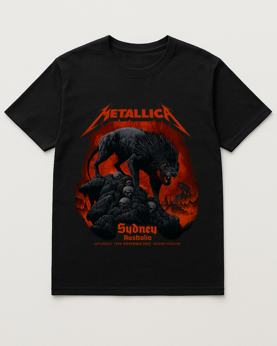 Metallica M72 Tour: Accor Stadium, Sydney 2025 Unisex T-Shirt (Nov 15th Merch) Metallica M72 Tour: Accor Stadium, Sydney 2025 Unisex T-Shirt (Nov 15th Merch)